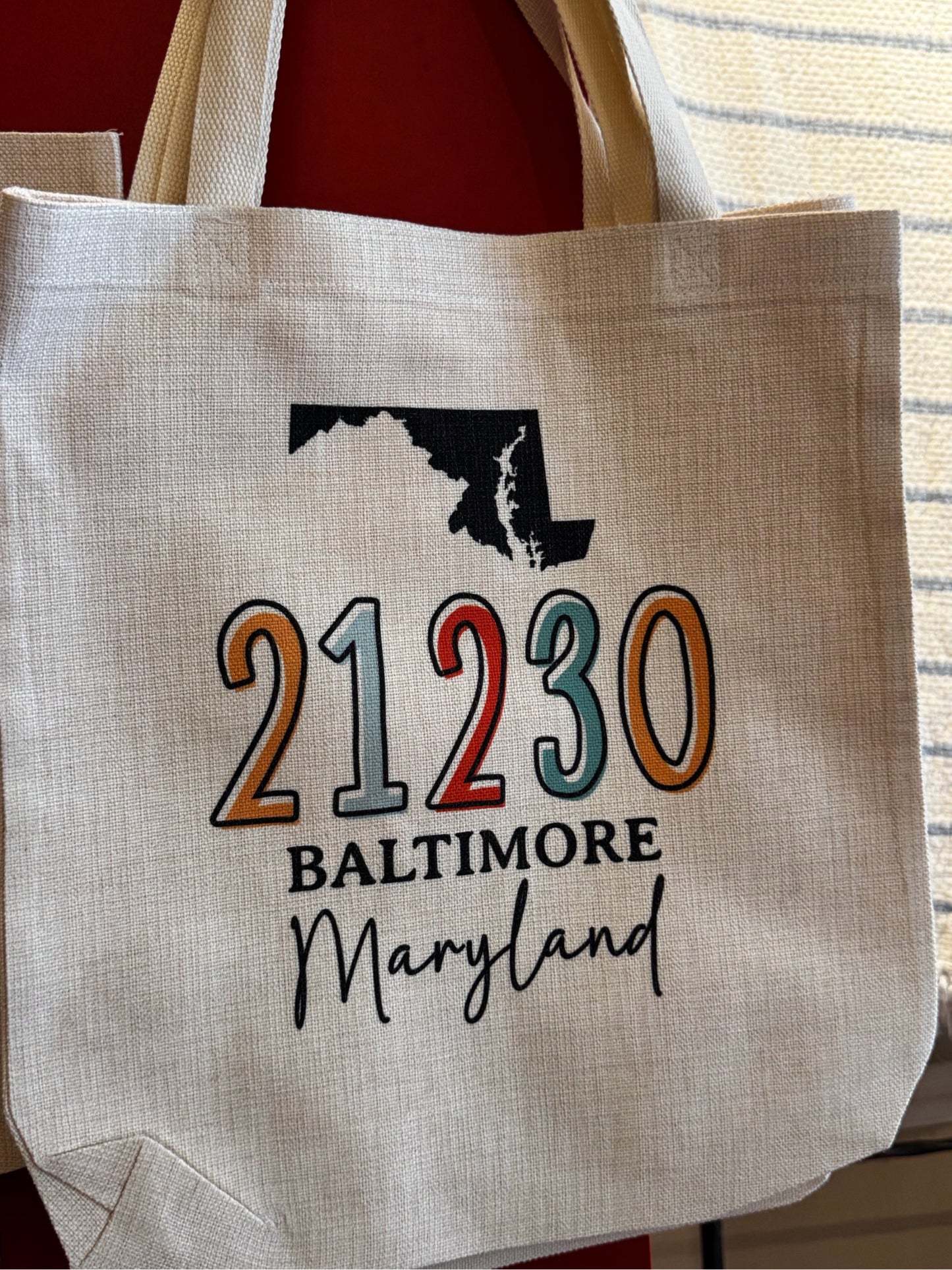 Zip Code Market Bag 21230