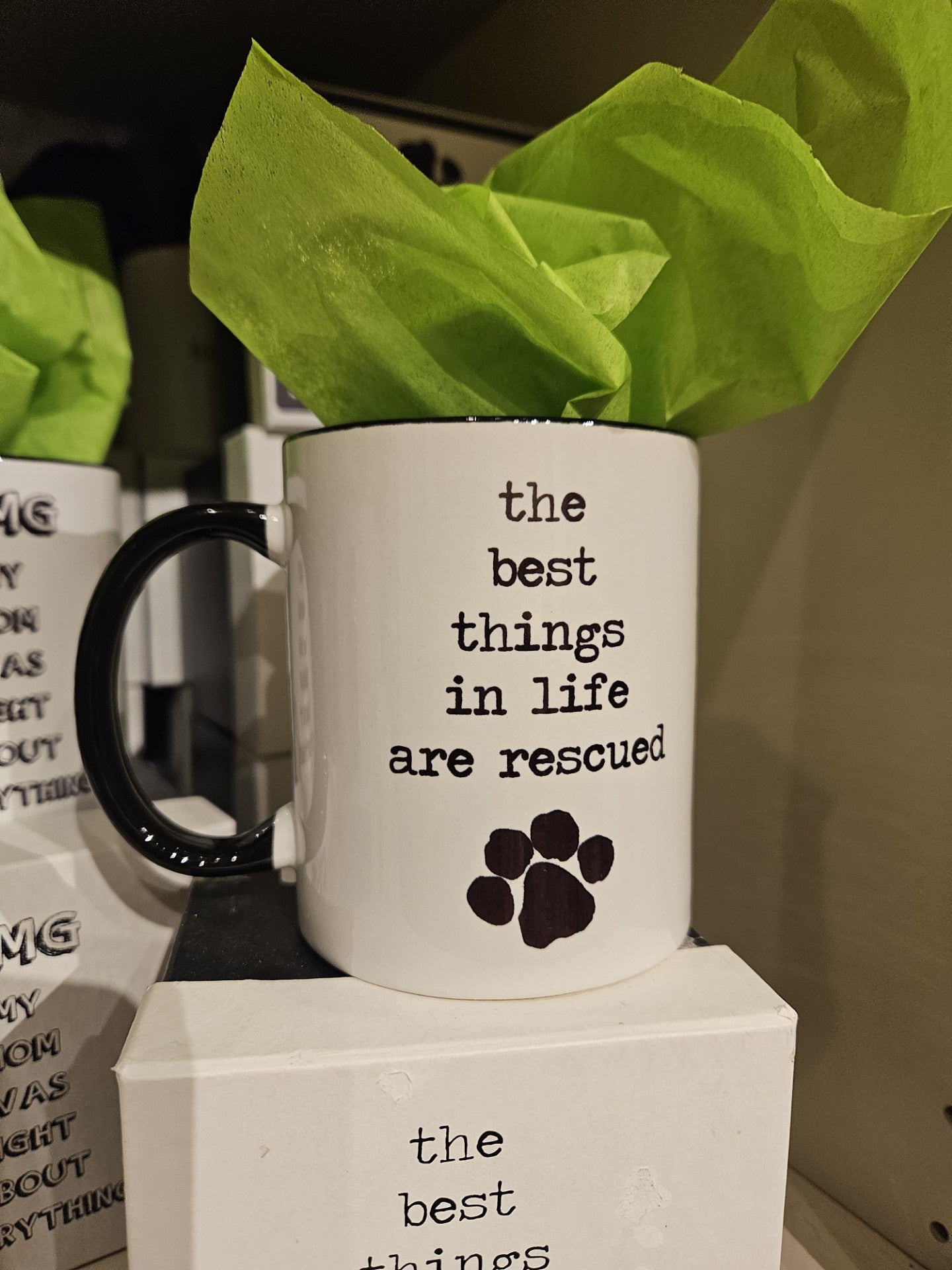 Best things in life are rescued Mug